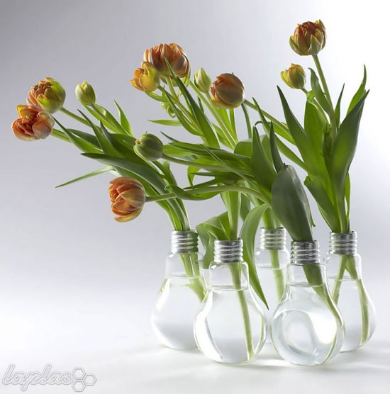 ایده های جذاب برای بازیافت لامپ! +عکس