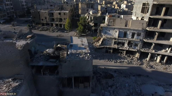 ویرانی‌های حلب به روایت پهباد رویترز