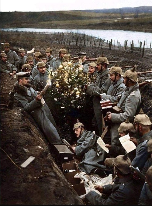 عکسی از کریسمس غم‌انگیز در جنگ جهانی اول