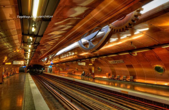 زیباترین ایستگاه های مترو دنیا +عکس