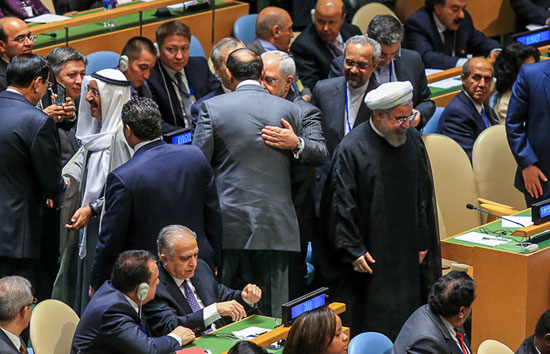 روحانی در مقر سازمان ملل +عکس