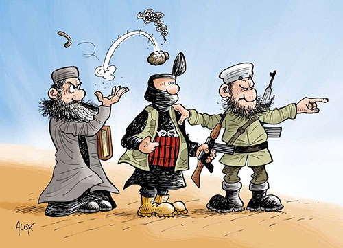 کاریکاتور: داعش اعلام جنگ جهانی کرد!