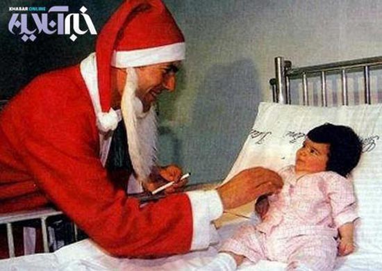 وقتی زیدان بابا نوئل می شود!