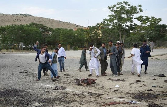 عکسی دلخراش از انفجار کابل