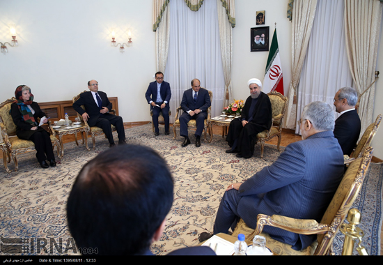 دیدار رئیس مجلس قبرس با روحانی