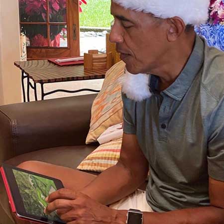 هدیه میشل به اوباما به مناسبت کریسمس