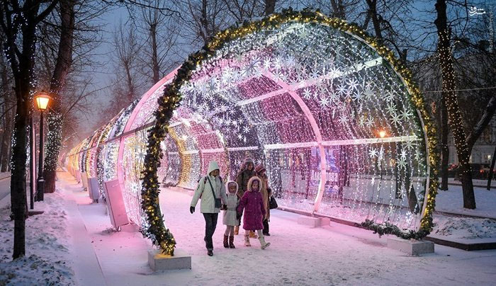 عکس: زمستان فوق العاده زیبای مسکو