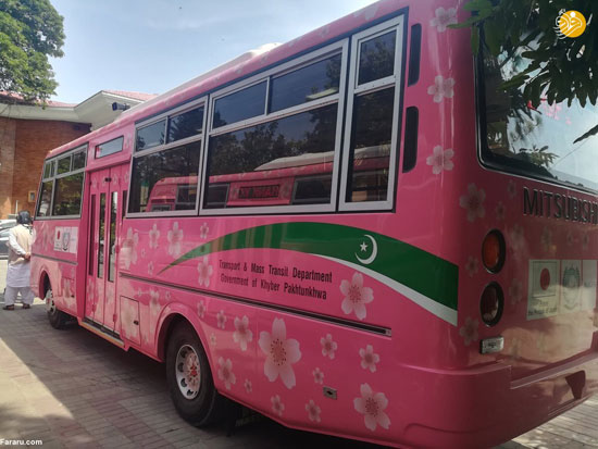اتوبوس صورتی برای مقابله با مزاحمت جنسی