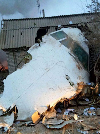 تصاویری از سقوط هواپیمای ترکیه در قرقیزستان