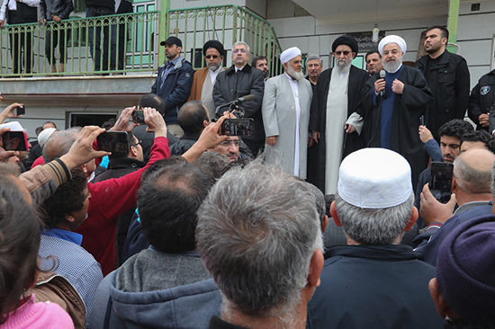 بازدید روحانی از مناطق سیل‌زده در گلستان