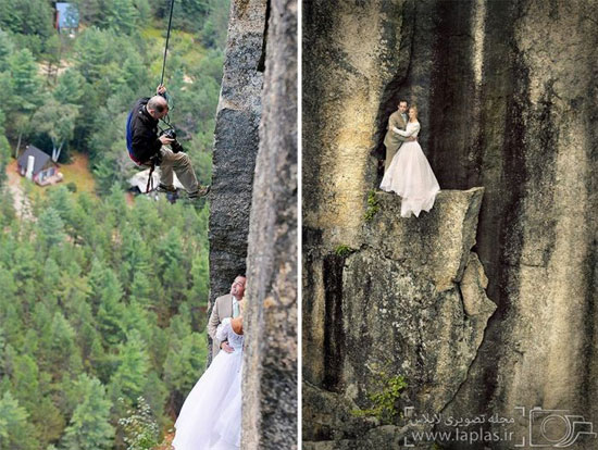 هیجان انگیزترین عکس های عروسی!