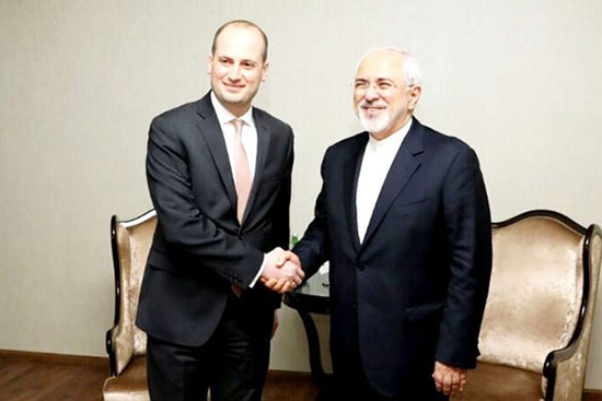 رایزنی ظریف و وزیر خارجه گرجستان در باکو