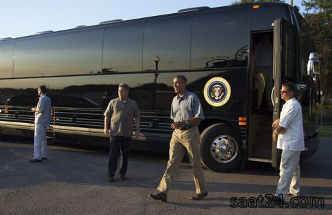 اتوبوس اوباما، امن ترین وسیله نقلیه
