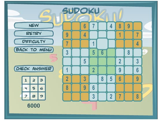 بازی سودکو Sudoku