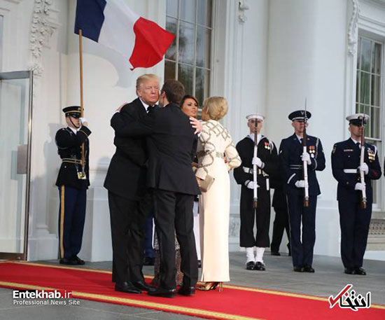 حاشیه‌های دیدار روسای جمهور فرانسه و آمریکا