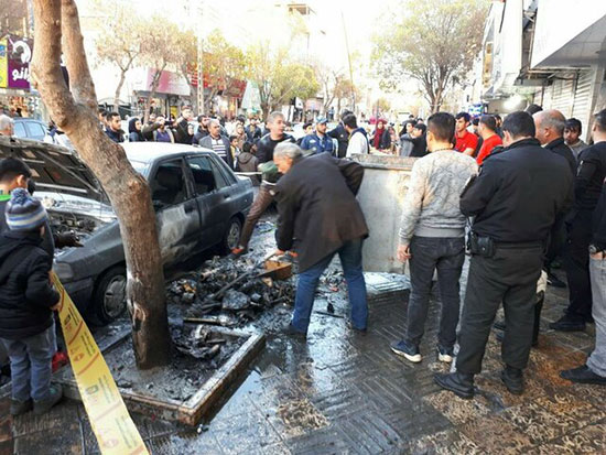 انفجار بساط یک دستفروش مواد محترقه در تهران