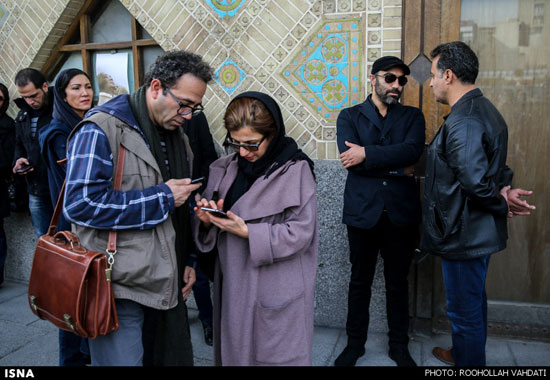 عکس: چهره‌‌ها در تشییع پیکر مجید بهرامی