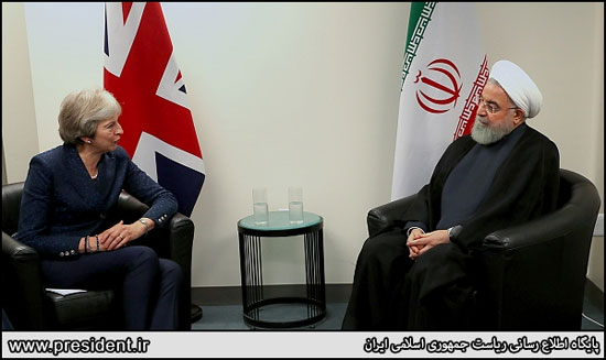 دکتر روحانی در دیدار نخست وزیر انگلیس