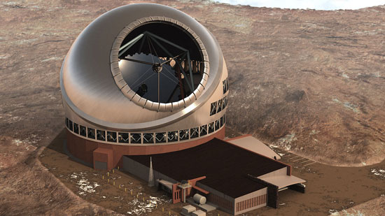 ساخت بزرگترین تلسکوپ دنیا در هاوایی