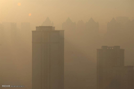 آلودگی شدید هوا در چین‎