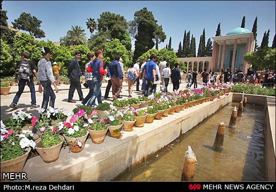 تصاویری از آرامگاه شاعر نامی ایران «سعدی»