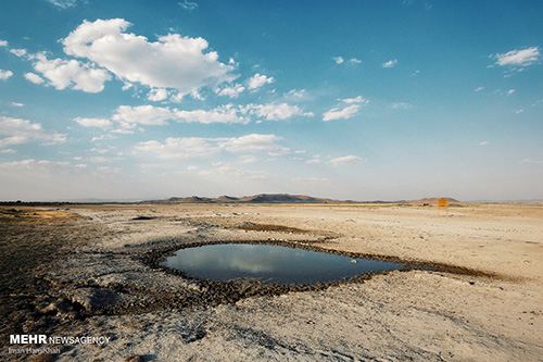 خشکی کامل تالاب فصلی آق‌گل