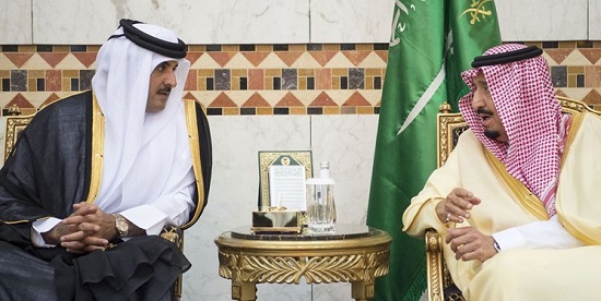 وزیرخارجه قطر، ماه گذشته به ریاض سفر کرده است