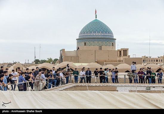 مراسم «پوش کشی» در مسجد جامع یزد