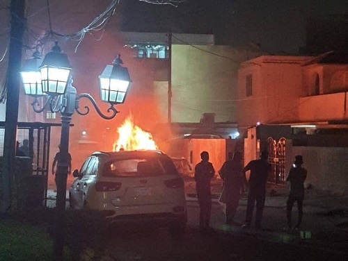 انفجار خودروی ائتلاف آمریکایی در بغداد