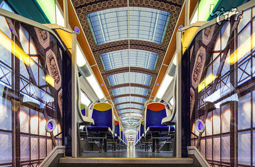 تزئینِ امپرسیونیست قطار عمومی پاریس