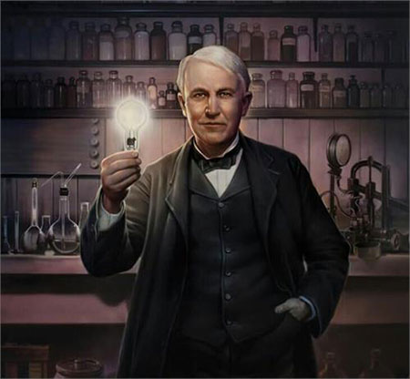 واقعاً ادیسون مخترع لامپ است؟