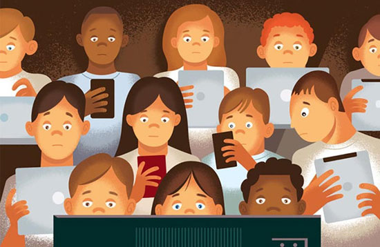 هشدار هایی درباره اعتیاد کودکان به صفحه نمایش ها