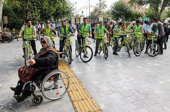 معلولان به سه‌شنبه‌های بدون خودرو پیوستند