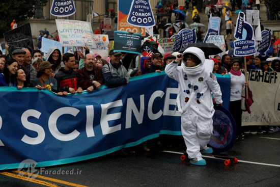 راهپیمایی در حمایت از علم در آمریکا