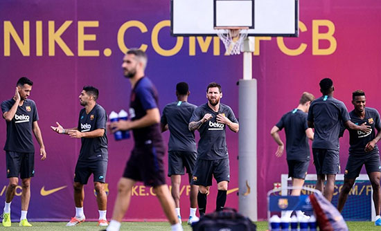 مسی به تمرینات بارسلونا بازگشت