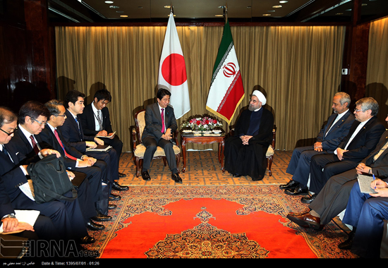 دیدار نخست وزیر ژاپن با روحانی