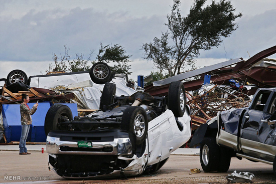 خسارات طوفان در تگزاسِ آمریکا