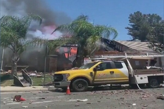 انفجار گاز در کالیفرنیا با یک‌کشته و ۱۵ زخمی