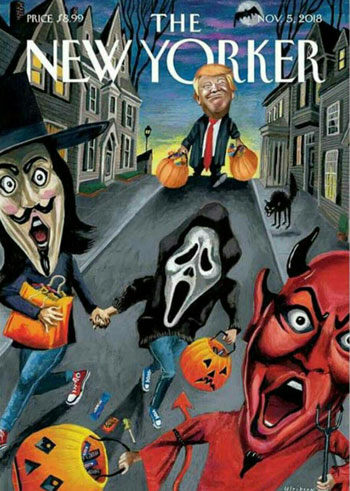 طرح روی جلد هالووینی مجله نیویورکر
