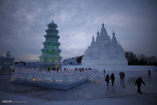 شهر یخی در چین‎ +عکس