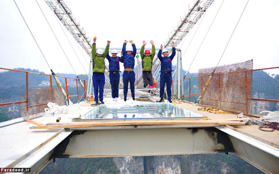 ساخت طولانی‌ترین پل شیشه‌ای جهان