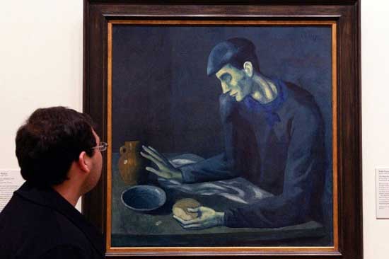 نقاشی «غذای مرد کور» پیکاسو و یک راز عجیب