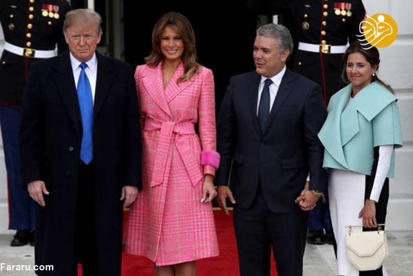 استقبال ترامپ و ملانیا از «ایوان دوکه مارکز»