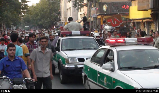 چرخاندن یک رذل در خیابان‌های تهران +عکس