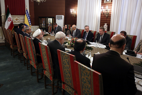 دیدار روحانی با رییس شورای ریاست جمهوری بوسنی