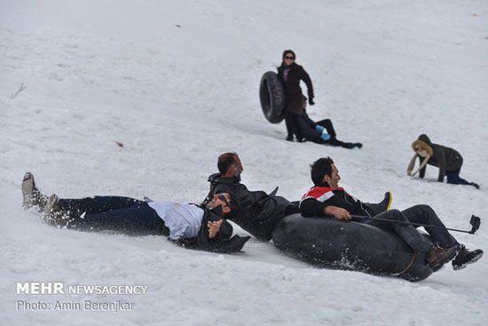 تفریحات زمستانه در پیست «پولادکف» فارس