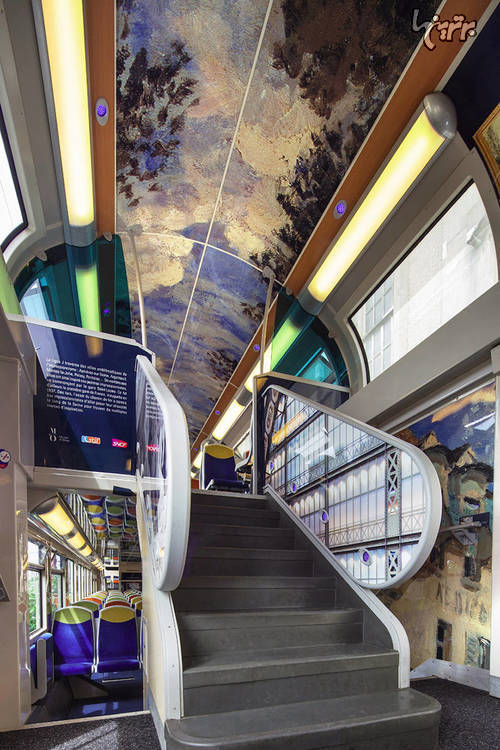 تزئینِ امپرسیونیست قطار عمومی پاریس