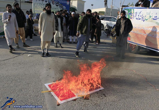 عکس: تظاهرات علیه اهانت به پیامبر (ص)