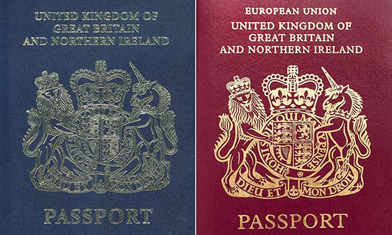 برگزیت، شکل گذرنامه های انگلیسی را تغییر داد