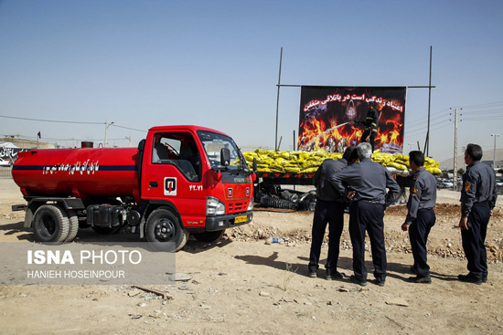 عکس: امحای 5500 کیلو مواد مخدر در شیراز